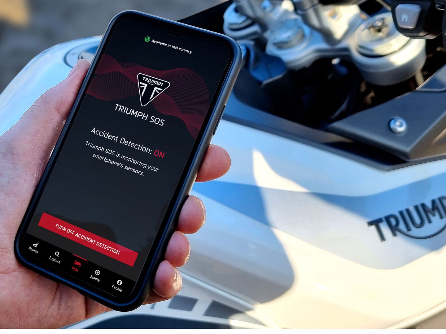 Triumph SOS App for Motorcycle Emergency Call - Motorcycle World