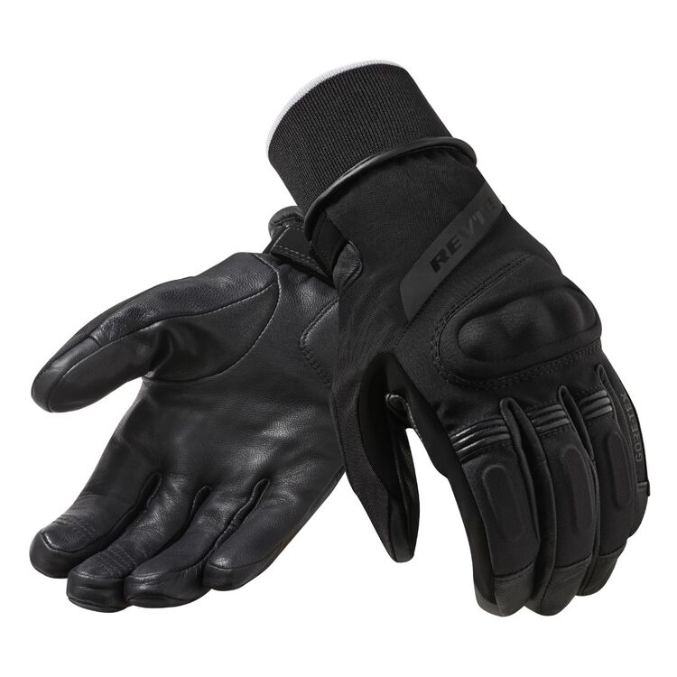 SPADA STORM 100% Waterproof Thermal Leather Black Motorcycle Motorbike Gloves 